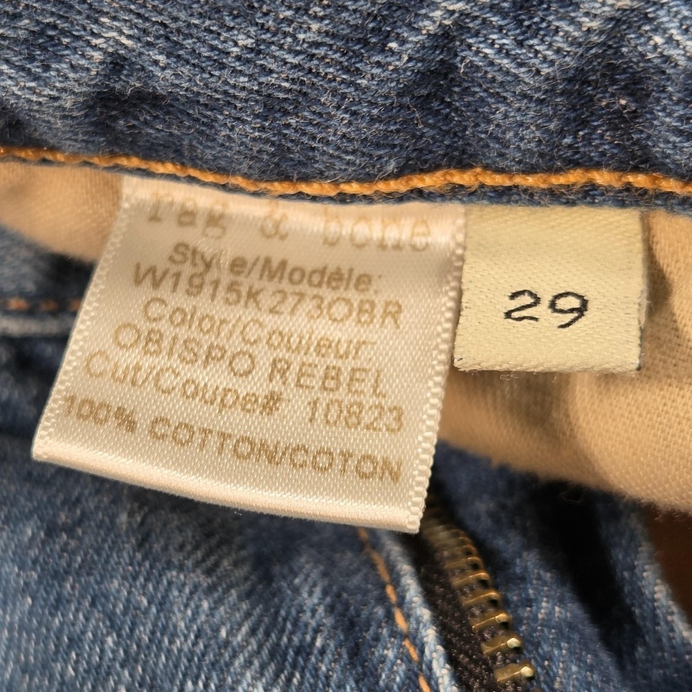 Rag & Bone Shorts Womens 29 Blue Distressed Denim Cutoff Cuffed Relaxed Casual - Picture 10 of 13